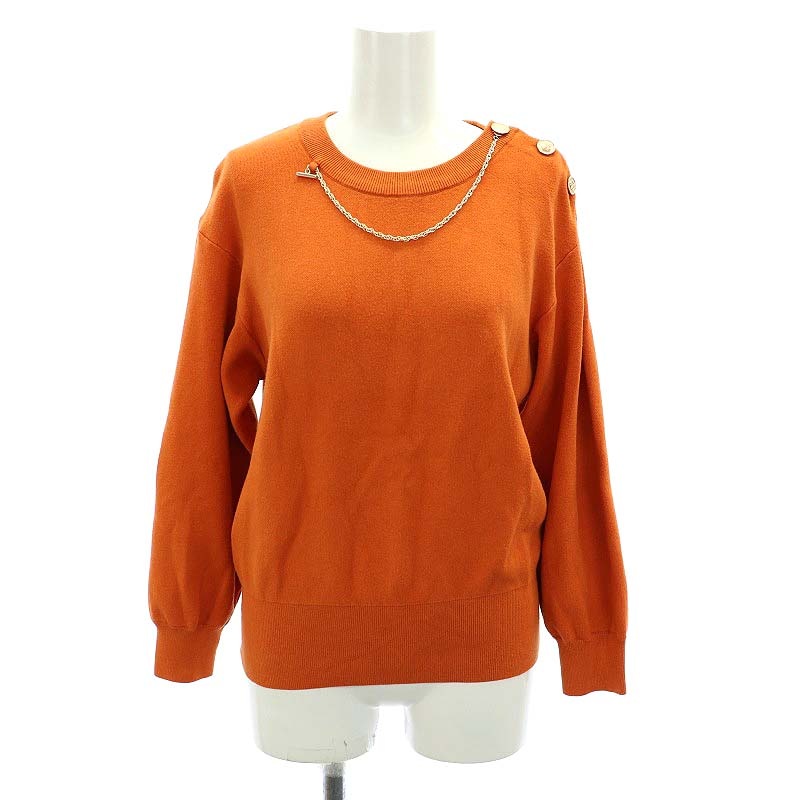ジャスグリッティー JUSGLITTY 24SS 7分袖チェーンニット
