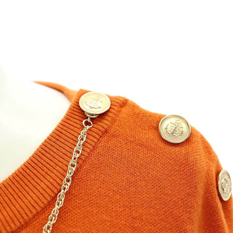 ジャスグリッティー JUSGLITTY 24SS 7分袖チェーンニット