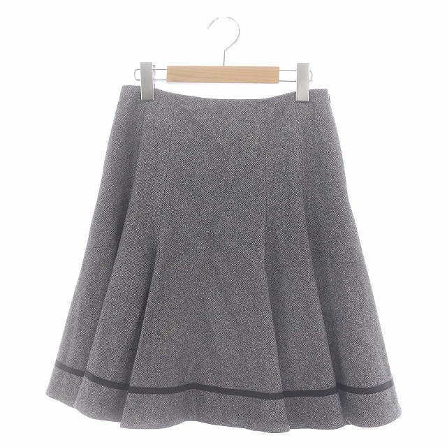 FOXEY NEW YORK フォクシー チャコールグレー スカート リボン FOXEY NEW YORK フォクシー チャコールグレー スカート リボン