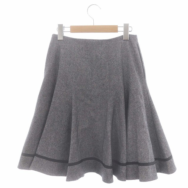 FOXEY NEW YORK プリーツスカート ボリューム ベージュ オフィス  