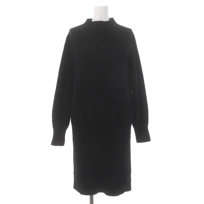 セオリー Theory 21AW COZY DRESS ニットワンピース 膝丈 長袖 ボトル 