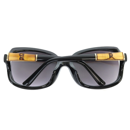 グッチ GUCCI バンブー サングラス 61□16 125 黒 ブラック 茶色