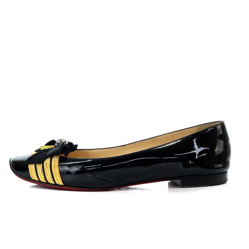 底値 クリスチャンルブタン フラットパンプス 37.5 c4580a41116a12c7972f865c3ca9d2