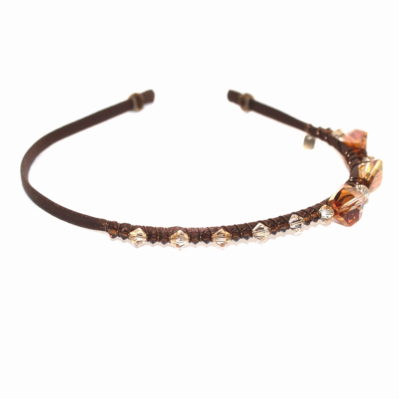 コレットマレーフ　カチューシャ　ティアラ colette malouf】カチューシャ 茶色 コレットマレーフ カチューシャ