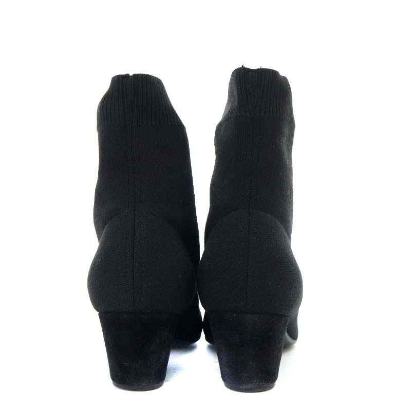 ミュウミュウ ストレッチニットアンクルブーツ