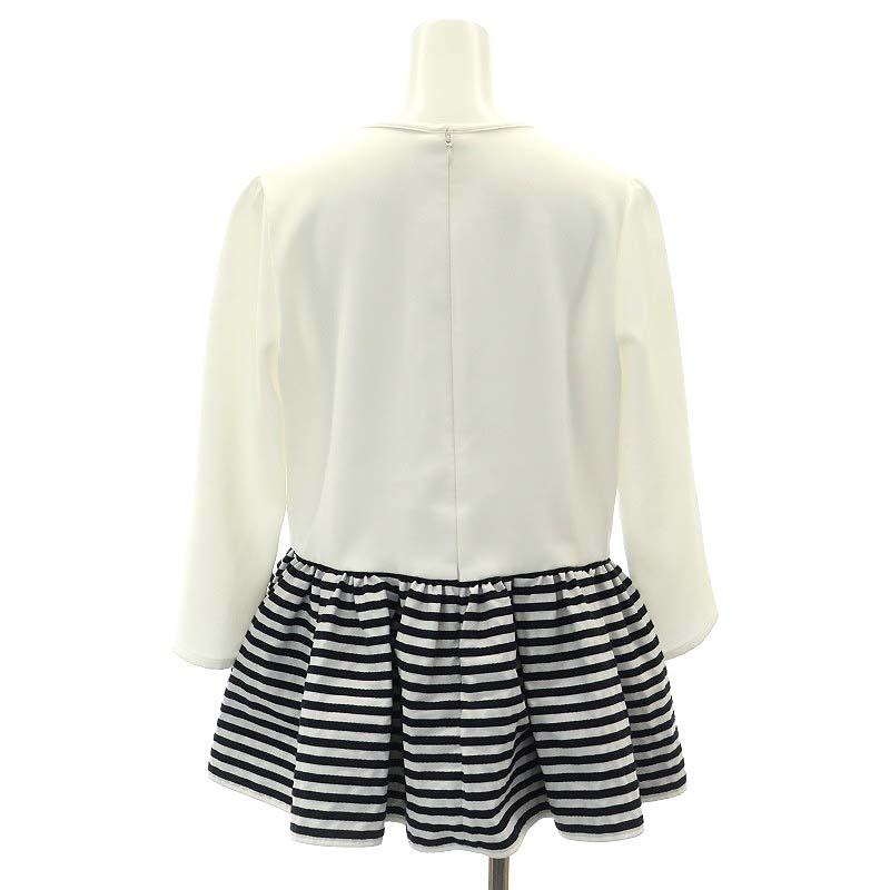 ボーダーズアットバルコニー BORDERS at BALCONY PEPLUM TEE ペプラム 