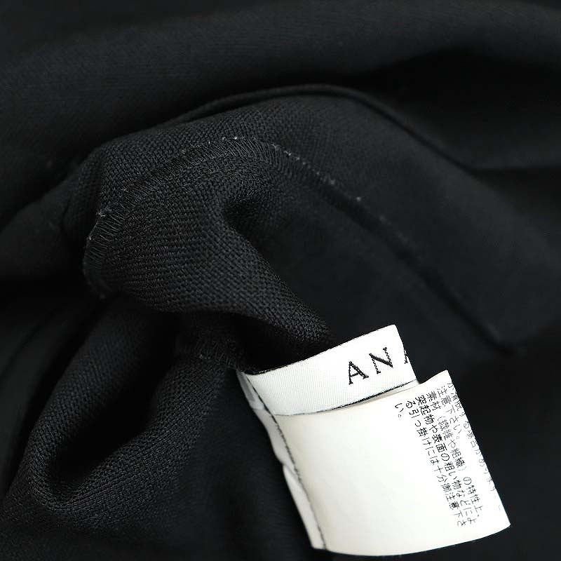 アナイ ANAYI 22AW リネン調オックスペプラムブラウス ノースリーブ 38 