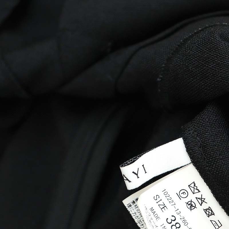 アナイ ANAYI 22AW リネン調オックスペプラムブラウス ノースリーブ 38 