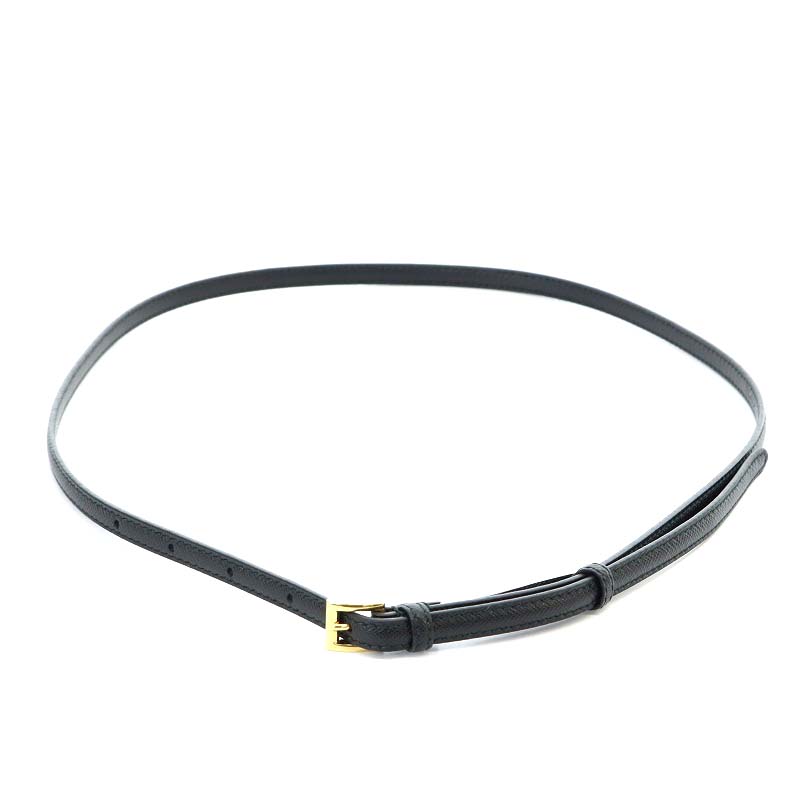 プラダ PRADA 細ベルト サフィアーノレザー 黒 ブラック 1C4067 /YO18