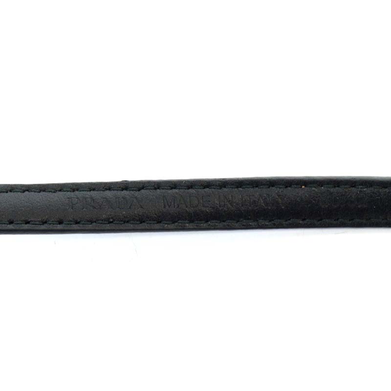 プラダ PRADA 細ベルト サフィアーノレザー 黒 ブラック 1C4067 /YO18