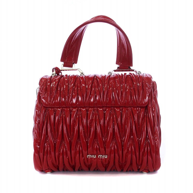 ミュウミュウ miumiu マテラッセ 2WAY ハンドバッグ ショルダーバッグ  