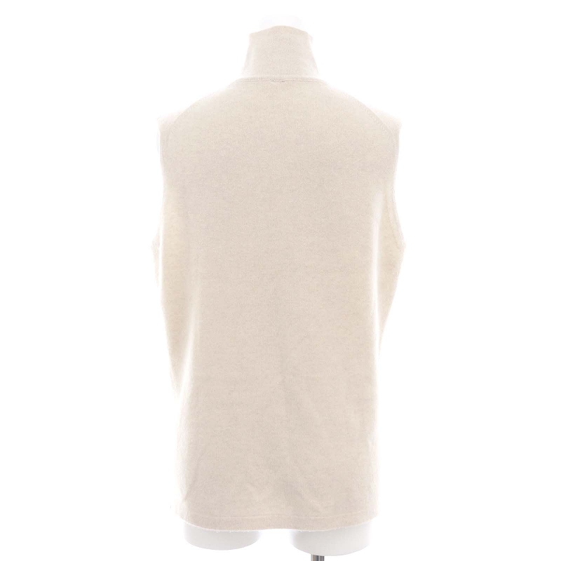 HERMES エルメス ハイネック ノースリーブ ベージュ レディース エルメス HERMES ハイネック ノースリーブニット セーター