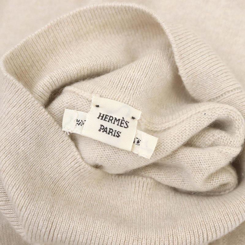 HERMES エルメス ハイネック ノースリーブ ベージュ レディース HERMES エルメス ハイネック ノースリーブ ベージュ レディース