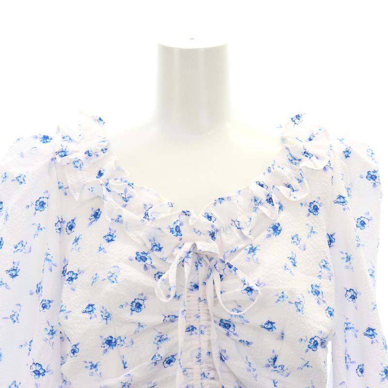 スナイデル SNIDEL 24SS プリントギャザーミニワンピース フラワー  