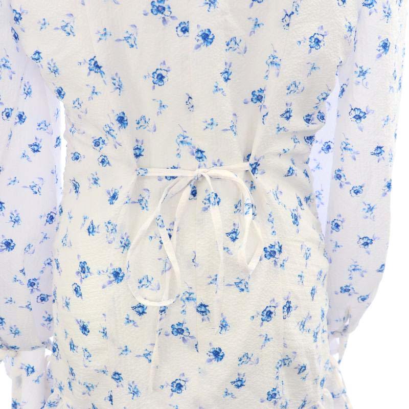 スナイデル SNIDEL 24SS プリントギャザーミニワンピース フラワー  