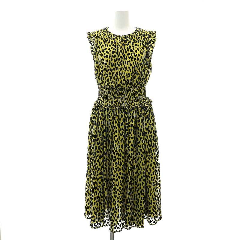 ケイトスペード KATE SPADE 23AW Modern Leopard Smocked Waist