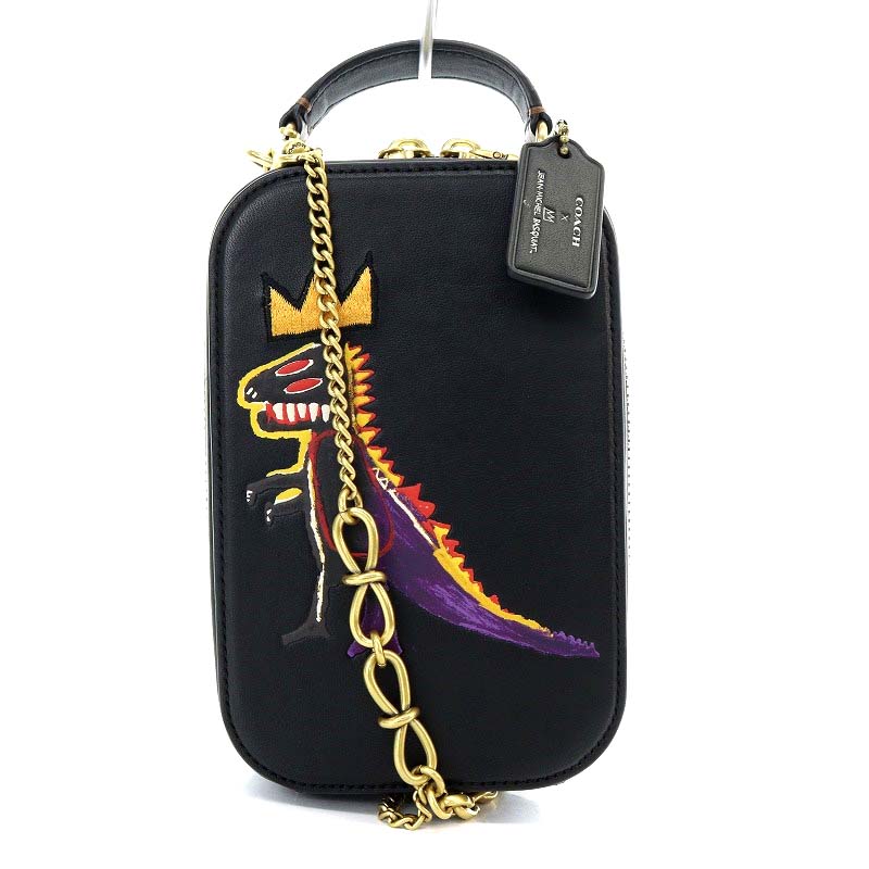 コーチ COACH バスキアコラボ レザー 2WAY クロスボディ ハンドバッグ 