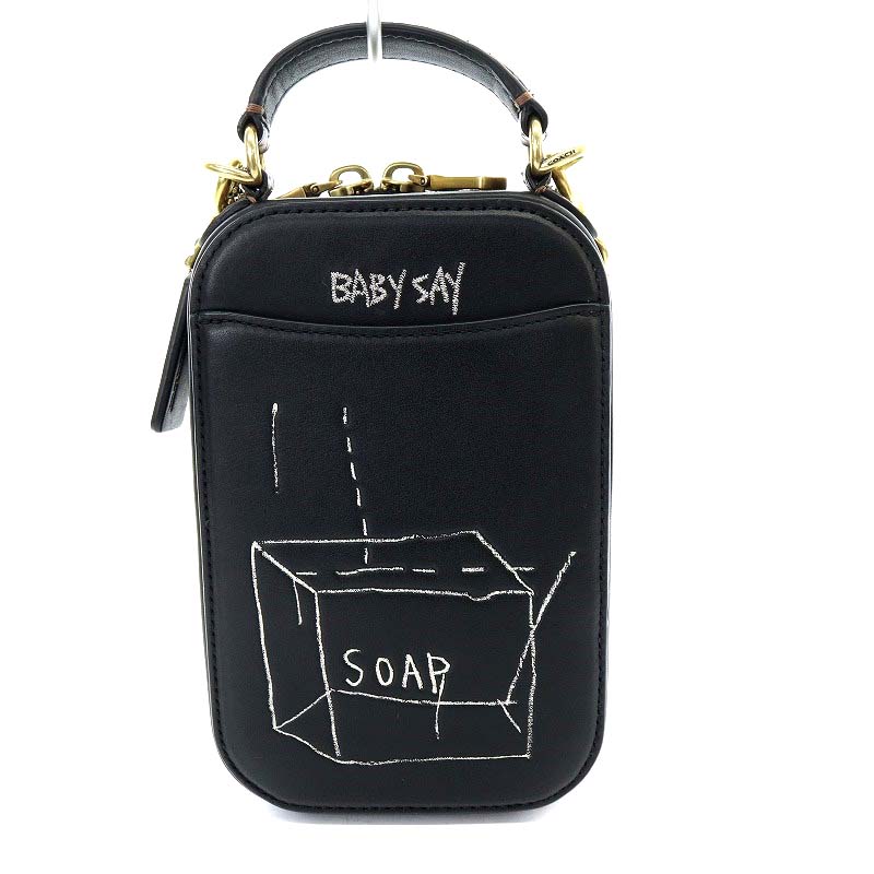 コーチ COACH バスキアコラボ レザー 2WAY クロスボディ ハンドバッグ 