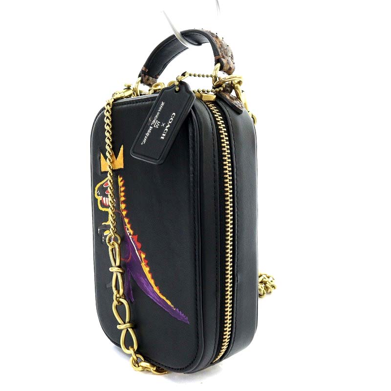 コーチ COACH バスキアコラボ レザー 2WAY クロスボディ ハンドバッグ 
