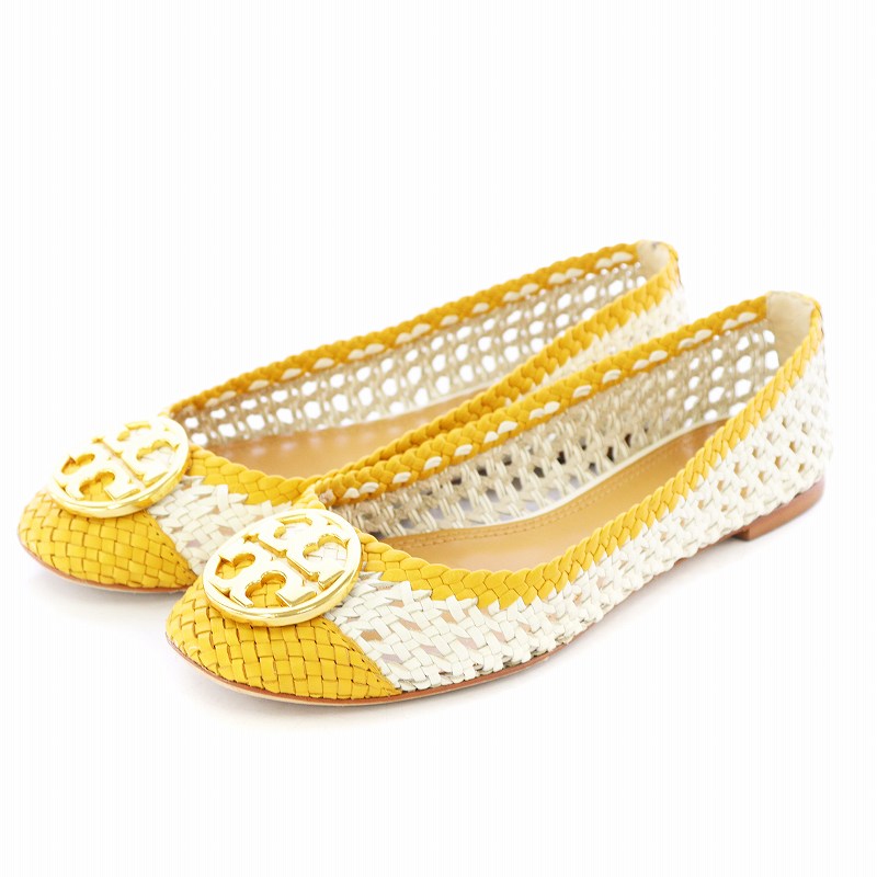 トリーバーチ TORY BURCH CHELSEA WOVEN CAP-TOE BALLET FLAT 
