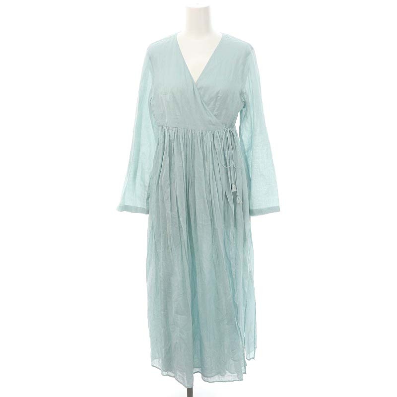 ヌキテパ NE QUITTEZ PAS! Cotton Voile Front Cross Over Tassel Gown 