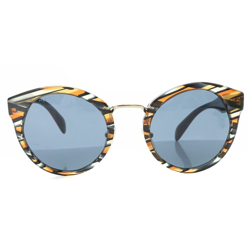 プラダ PRADA サングラス ロゴ 53□23 茶色 ブラウン SPR05T /SR21 