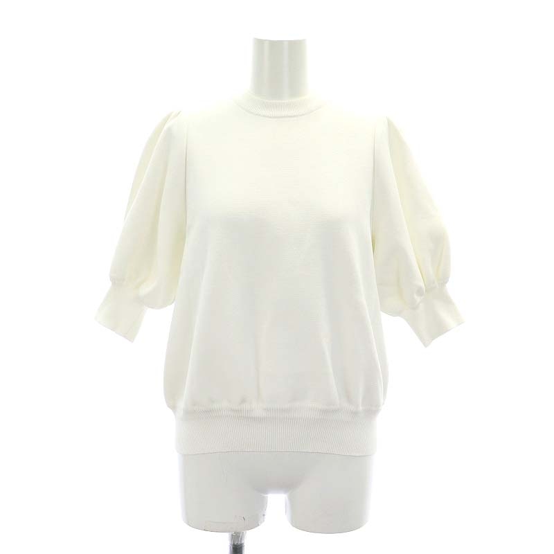 ヨリ yori 23SS コットンパフスリーブニット セーター 半袖 プル 