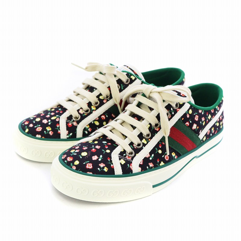 未使用品 グッチ GUCCI ×LIBERTY リバティ TENNIS1977 スニーカー 