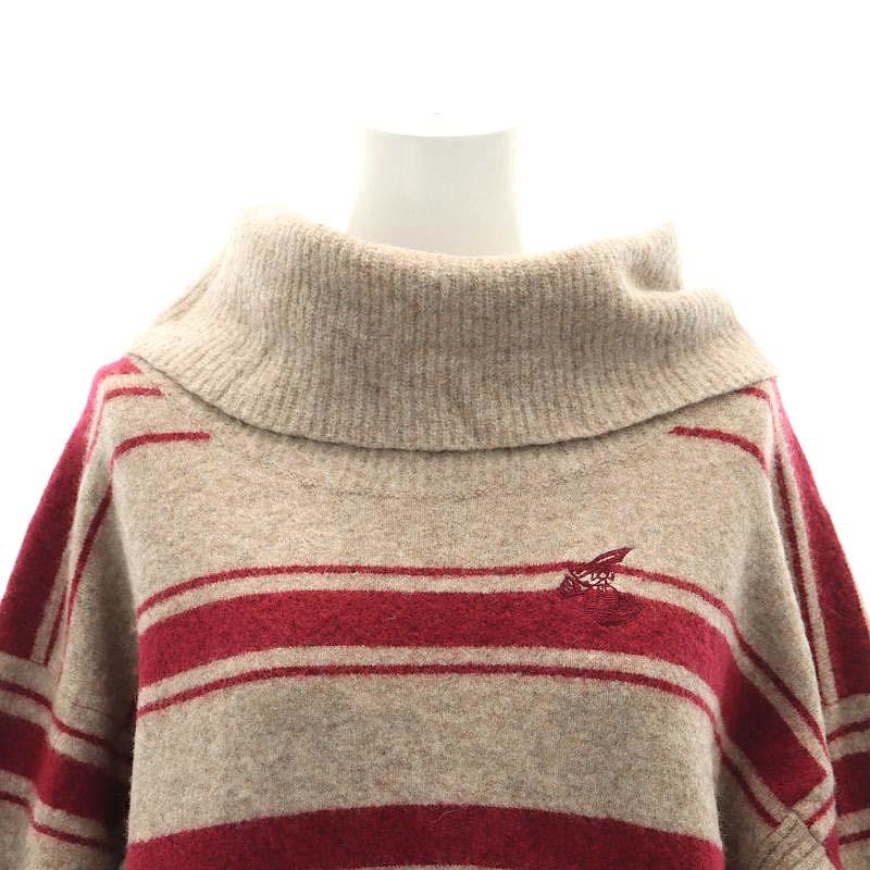 ヴィヴィアンウエストウッドレッドレーベル タートルネック ニット オーブ刺繍 M ヴィヴィアンウエストウッドレッドレーベル Vivienne Westwood
