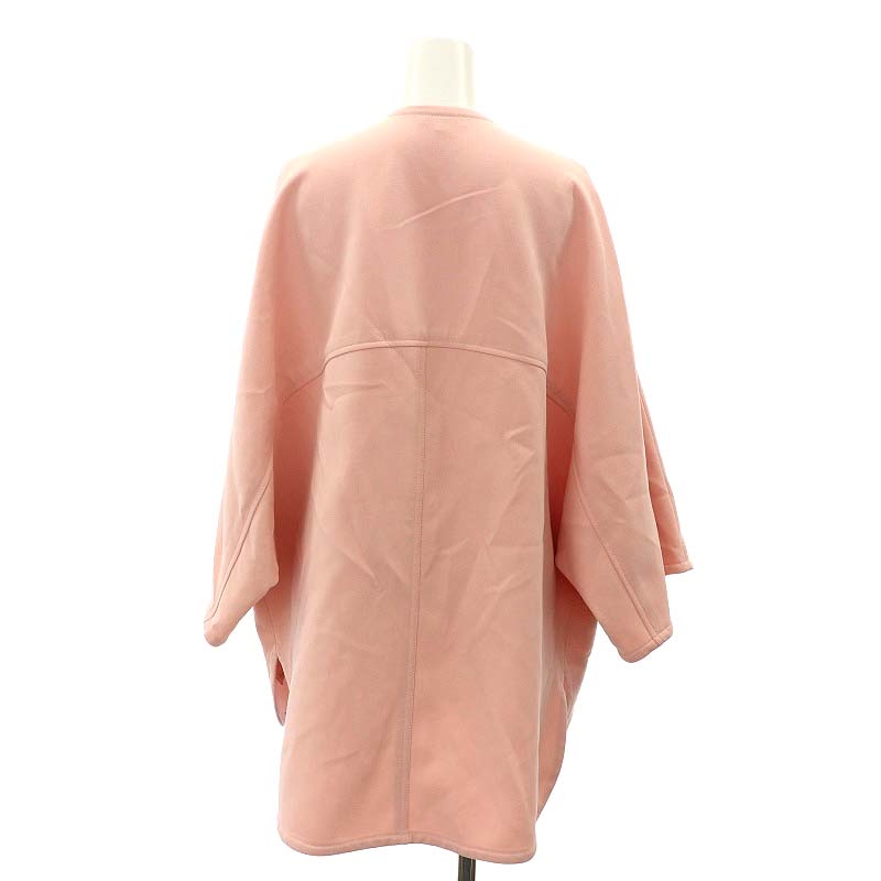 ヨリ yori ノーカラージャケット オーバーサイズ ミドル丈 薄手 七分袖  