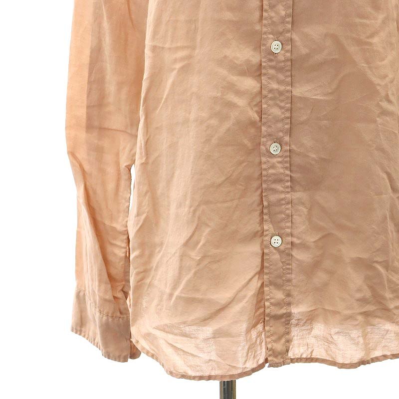 プラージュ Plage 24SS Ramie Cotton シャツ ブラウス 長袖 前開き コットン リネン ピンク /NR ■OS レディース プラージュ Plage 24SS Ramie Cotton シャツ ブラウス 長袖 前