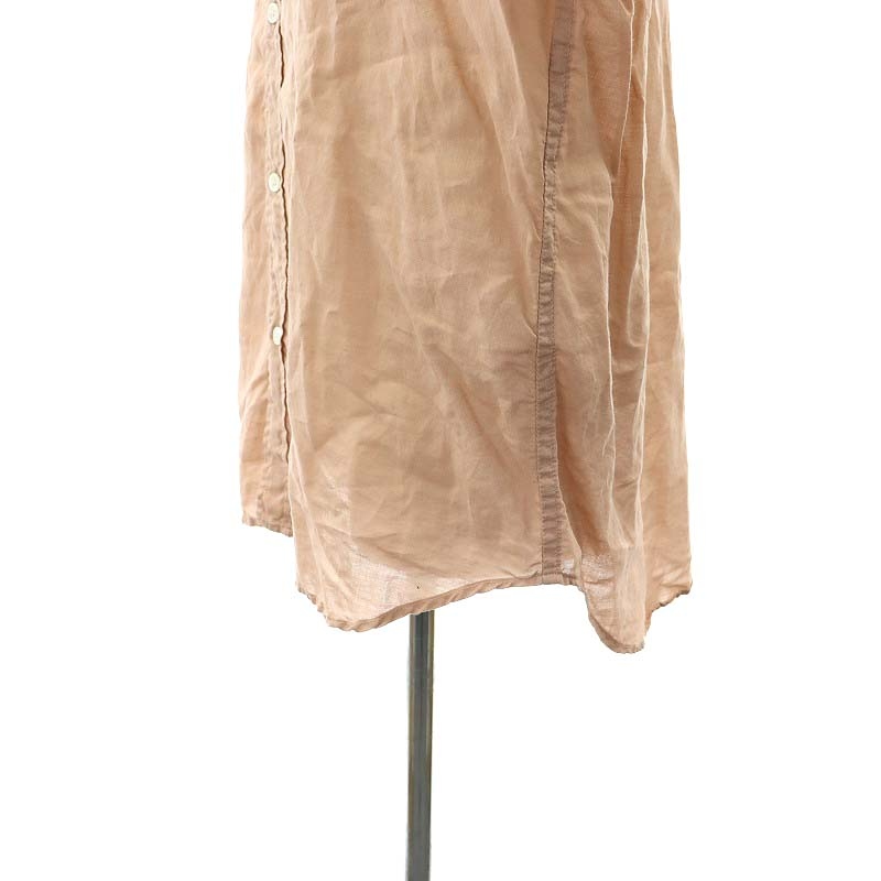 プラージュ Plage 24SS Ramie Cotton シャツ ブラウス 長袖 前開き コットン リネン ピンク /NR ■OS レディース プラージュ Plage 24SS Ramie Cotton シャツ ブラウス 長袖 前