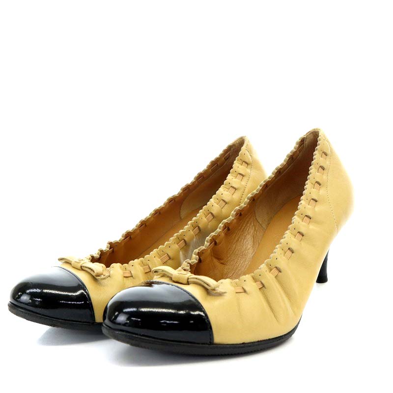 シャネル CHANEL バレリーナ パンプス ハイヒール ココマーク バイ