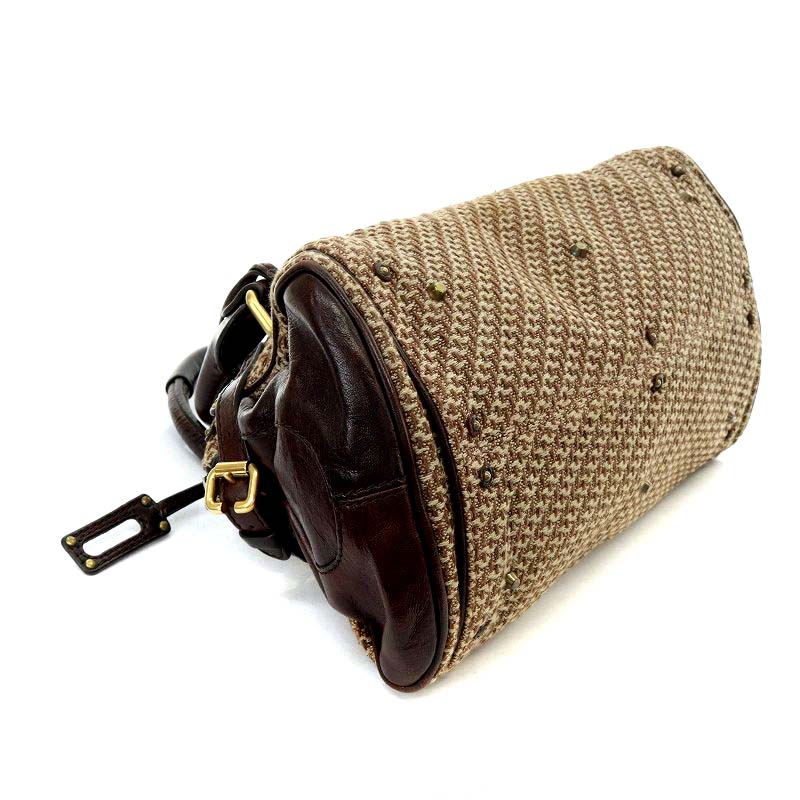 希少 Chloe クロエ パディントン ツイード 南京錠 ハンドバッグ y2k