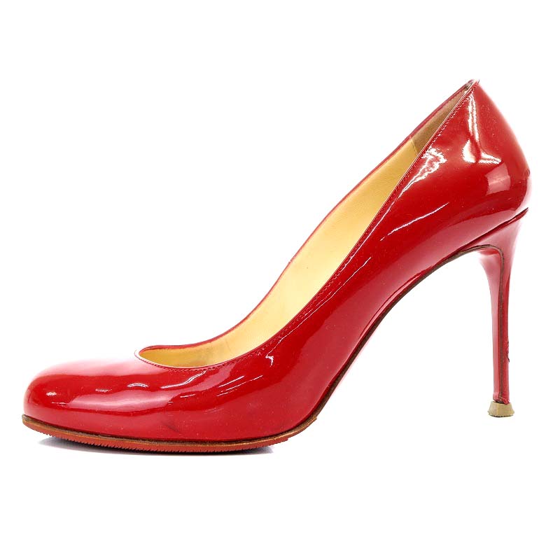 良品 クリスチャンルブタン FIFI 85 PATENT CALF パンプス 良品 クリスチャンルブタン FIFI 85 PATENT CALF パンプス