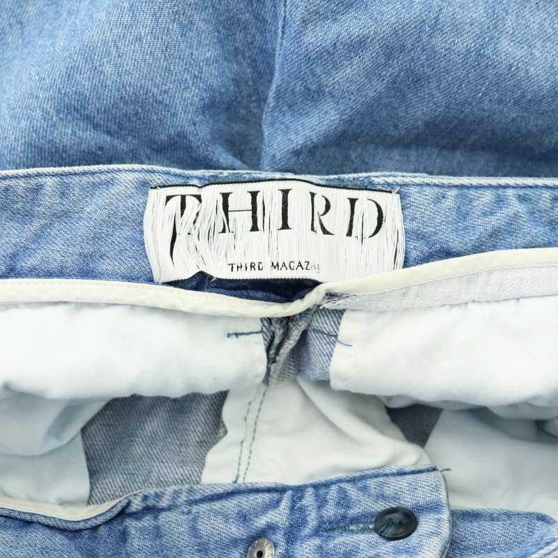 サードマガジン THIRD MAGAZINE デニムタックパンツ ジーンズ ワイド  