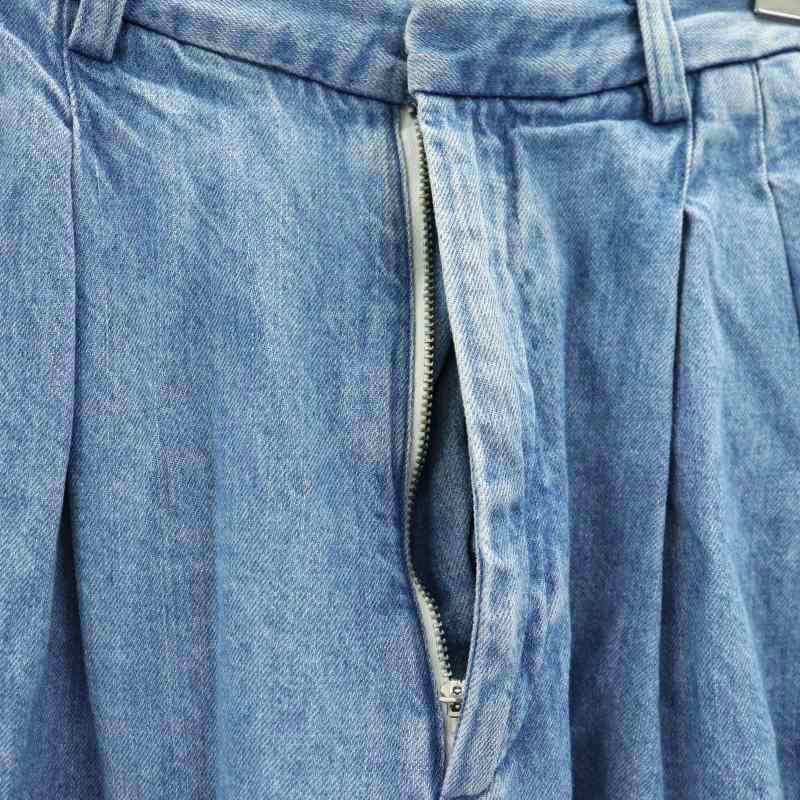 サードマガジン THIRD MAGAZINE デニムタックパンツ ジーンズ ワイド  
