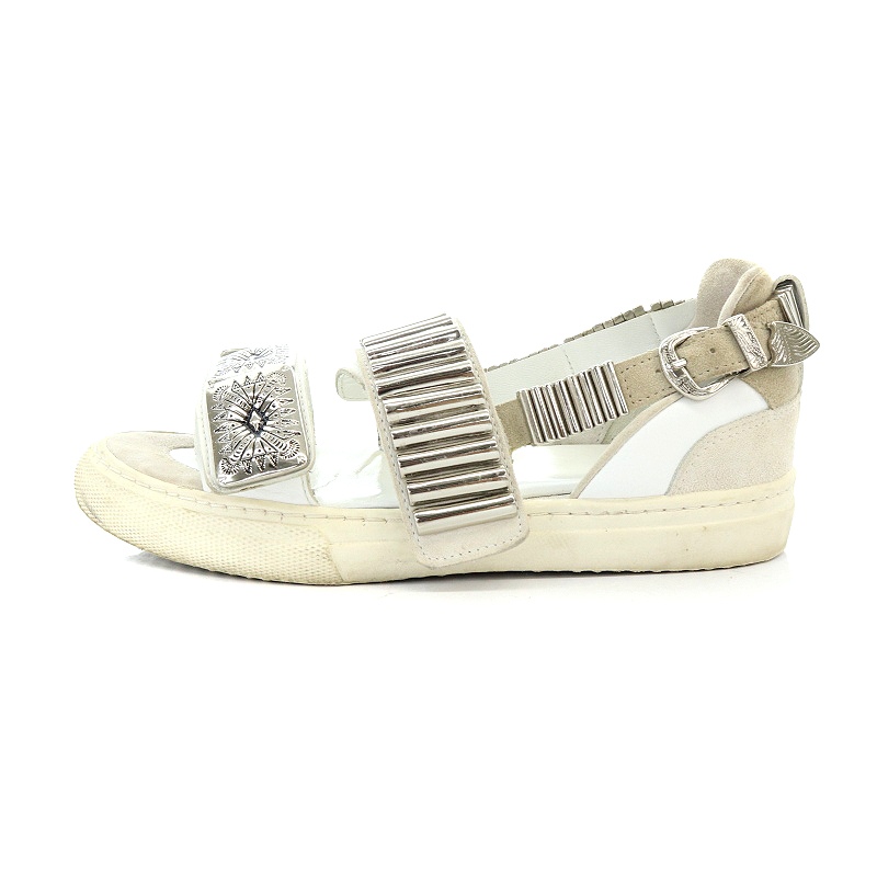 TOGA PULLA パンプス サンダル 36 Toga Pulla デコラティブ レザーサンダル | ブラック | FARFETCH JP