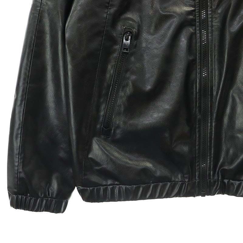 ディーゼル DIESEL エコレザー フードジャケット ジップアップ