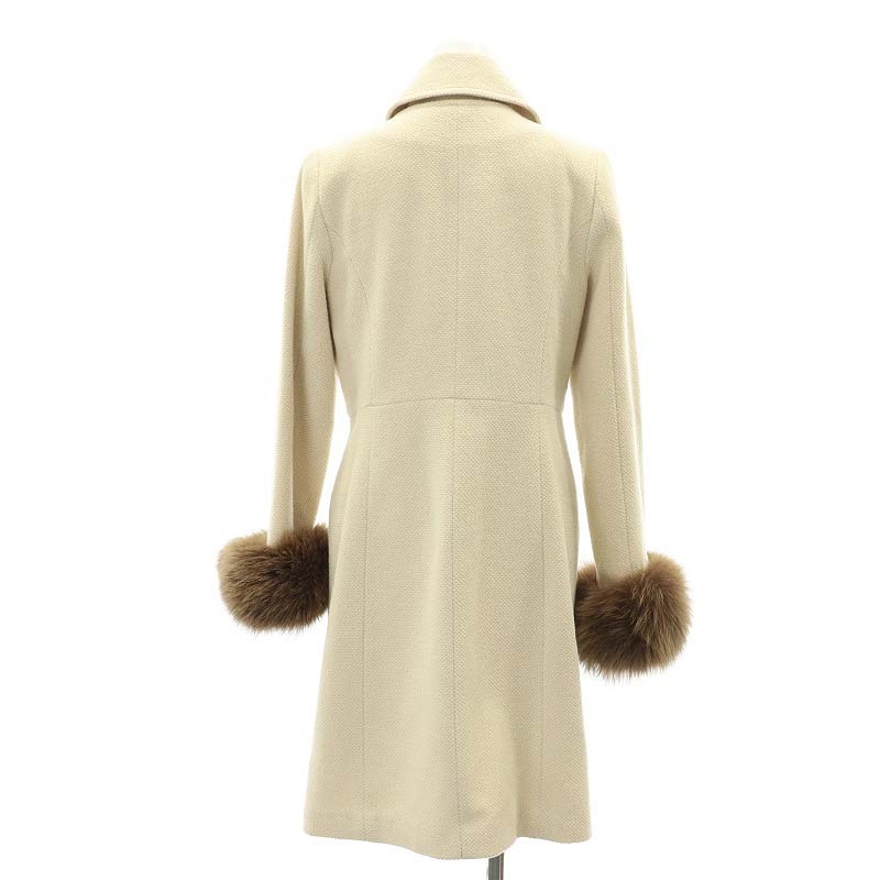 ジャスグリッティー JUSGLITTY アンゴラ混 ウールコート ステンカラー  