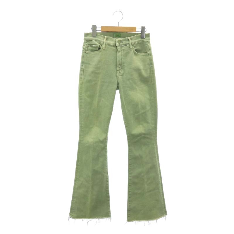 マザー mother THE WEEK ENDER FRAY デニムパンツ カラーデニム フレア  