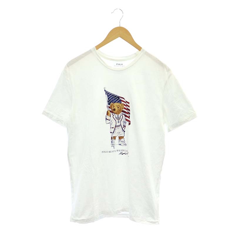 Polo Bear Tシャツ ホワイト S/P Polo Ralph Lauren Classic-fit jersey T-shirt with Polo Bear white