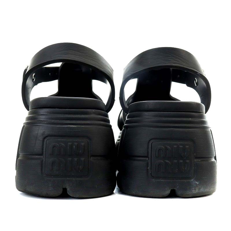 ミュウミュウ miumiu EVA ロゴ フィッシャーマンサンダル グルカ  