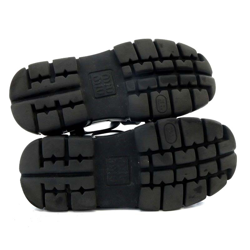 ミュウミュウ miumiu EVA ロゴ フィッシャーマンサンダル グルカ  