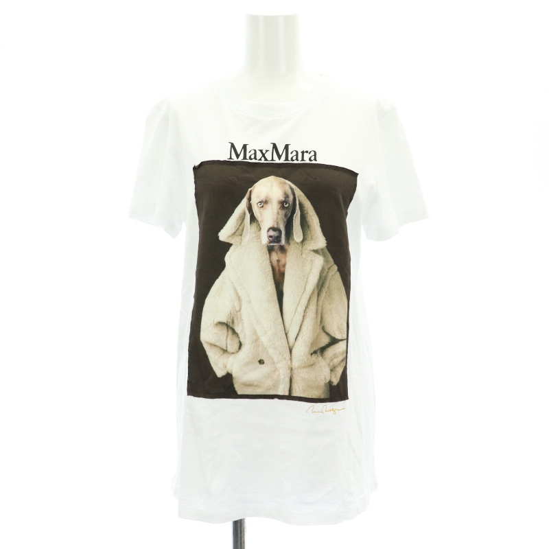 マックスマーラ MAX MARA 23年製 VALIDO ウェグマンプリント Tシャツ 
