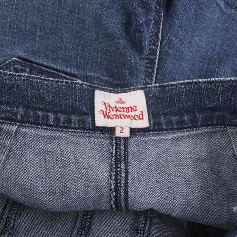 ヴィヴィアンウエストウッド Vivienne Westwood オーブ刺繍 デニム 
