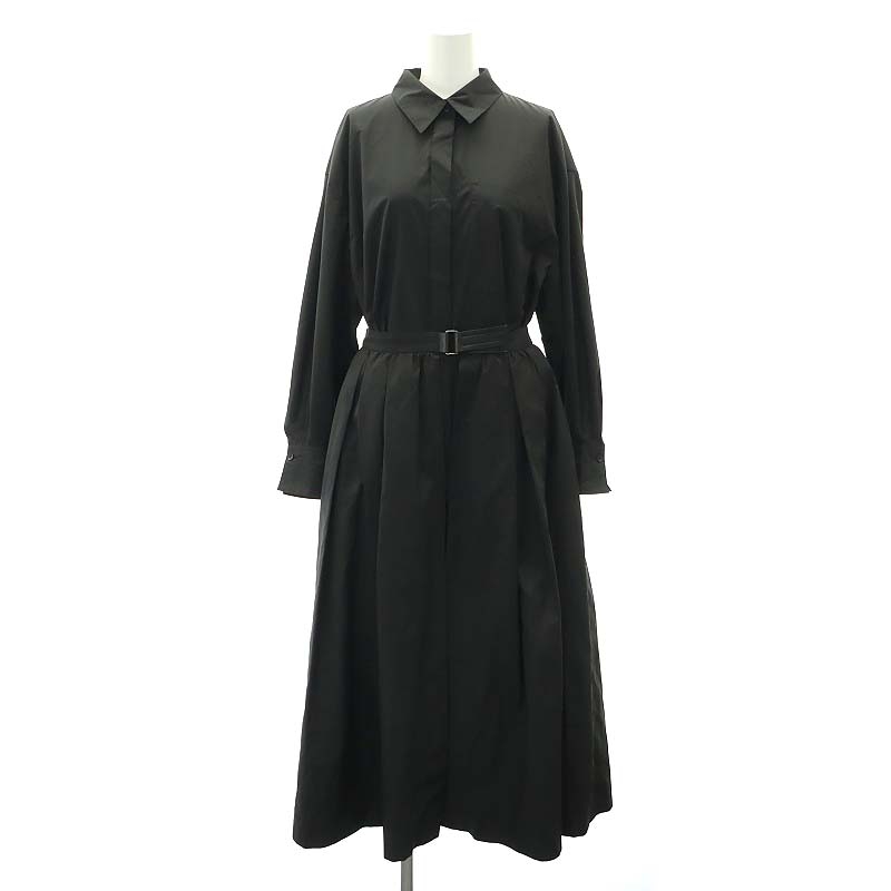 アドーア ADORE 23AW メモリークロスワンピース ロング 長袖 フレア 