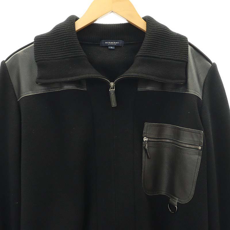 バーバリー ロンドン BURBERRY LONDON ウール フルジップ ニット