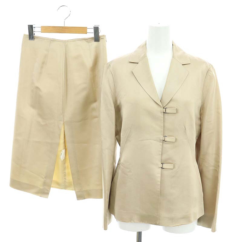 ⭐新品⭐モックネック&スカートセット 紺無地調タックフレアスカート セットアップ着用可【AOKI公式通販】