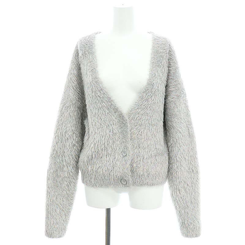Ameri GLITTER SHORT KNIT CARDIGAN ブラック 未使用♢AMERI GLITTER SHORT KNIT CARDIGAN